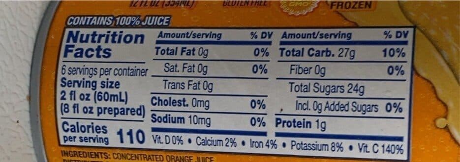 Kroger Frozen orange juice concentrate packshot