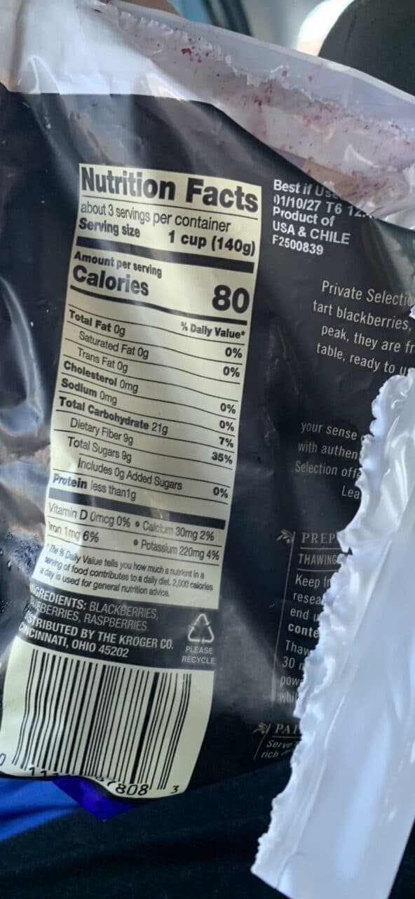 Private Selection Triple Berry Blend packshot