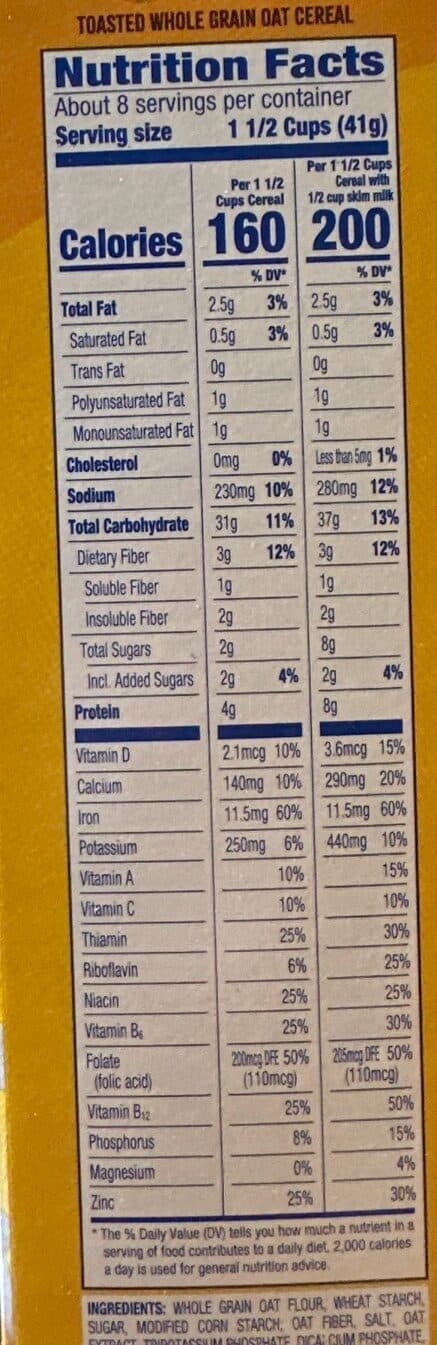 Kroger Toasted Oats packshot