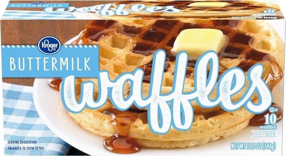 Kroger Buttermilk waffles packshot