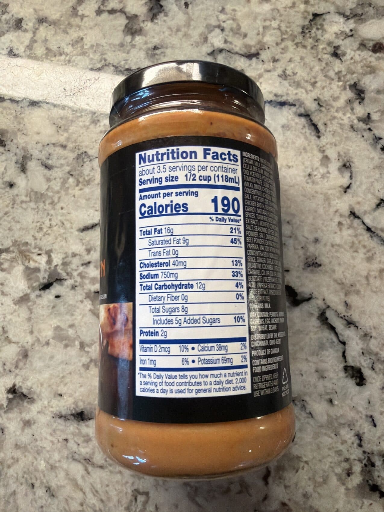 Kroger Butter Chicken Sauce packshot