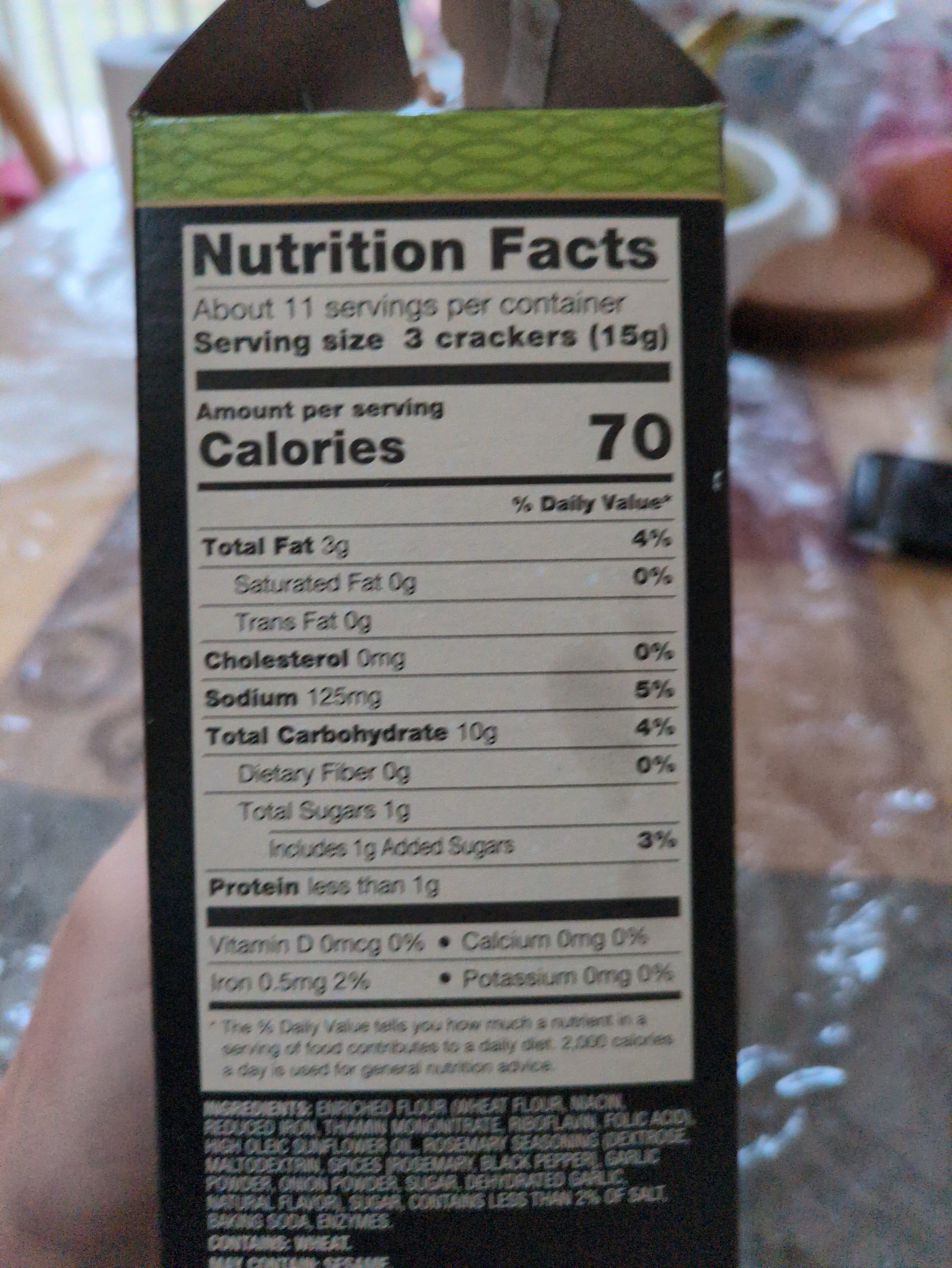Private Selection Rosemary Entertainment Crackers packshot