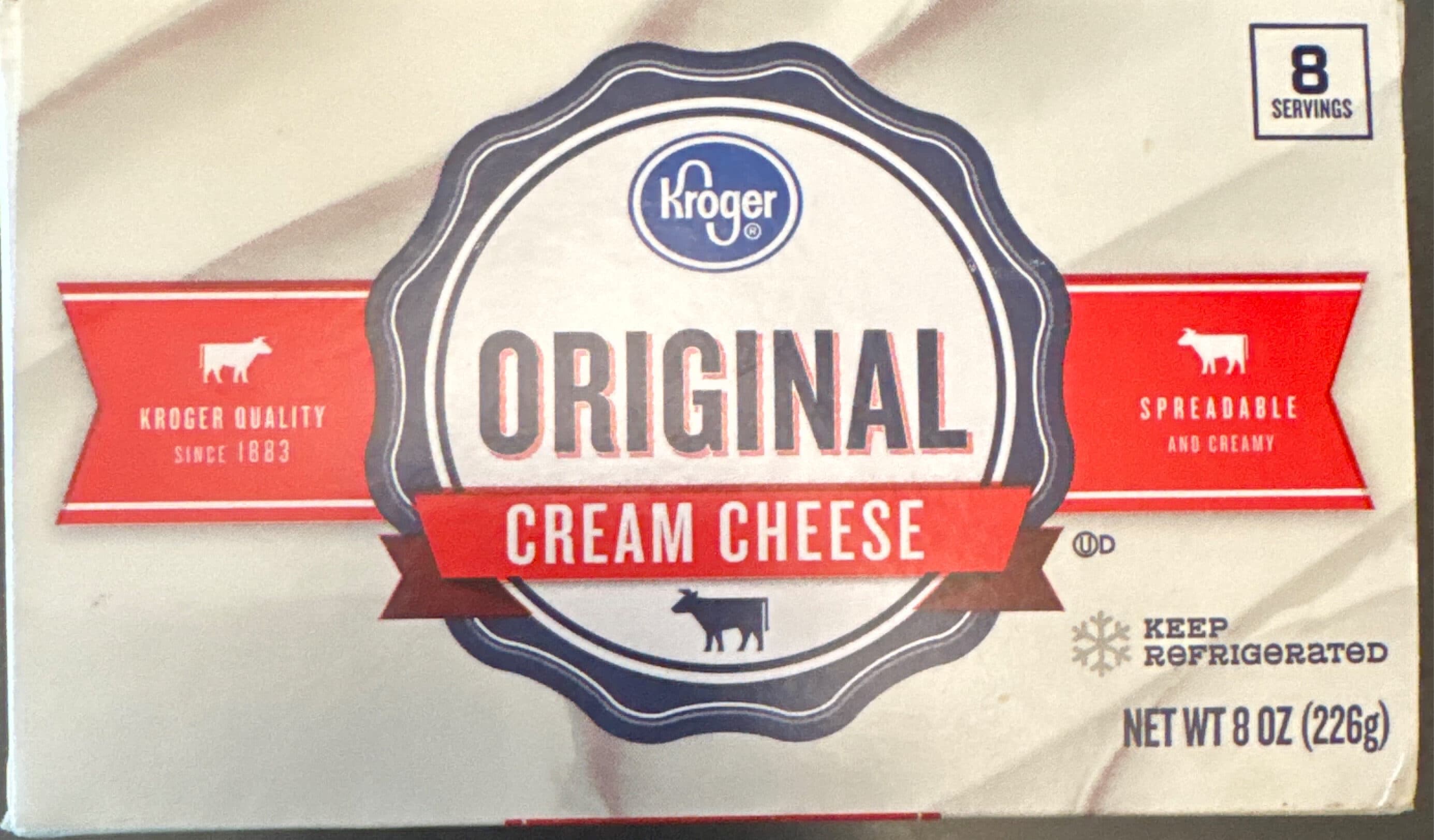 Kroger Original Cream Cheese packshot
