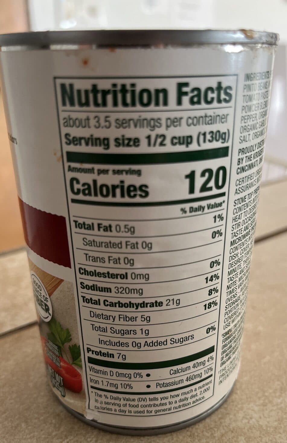 simple truth organic CHILI BEANS packshot