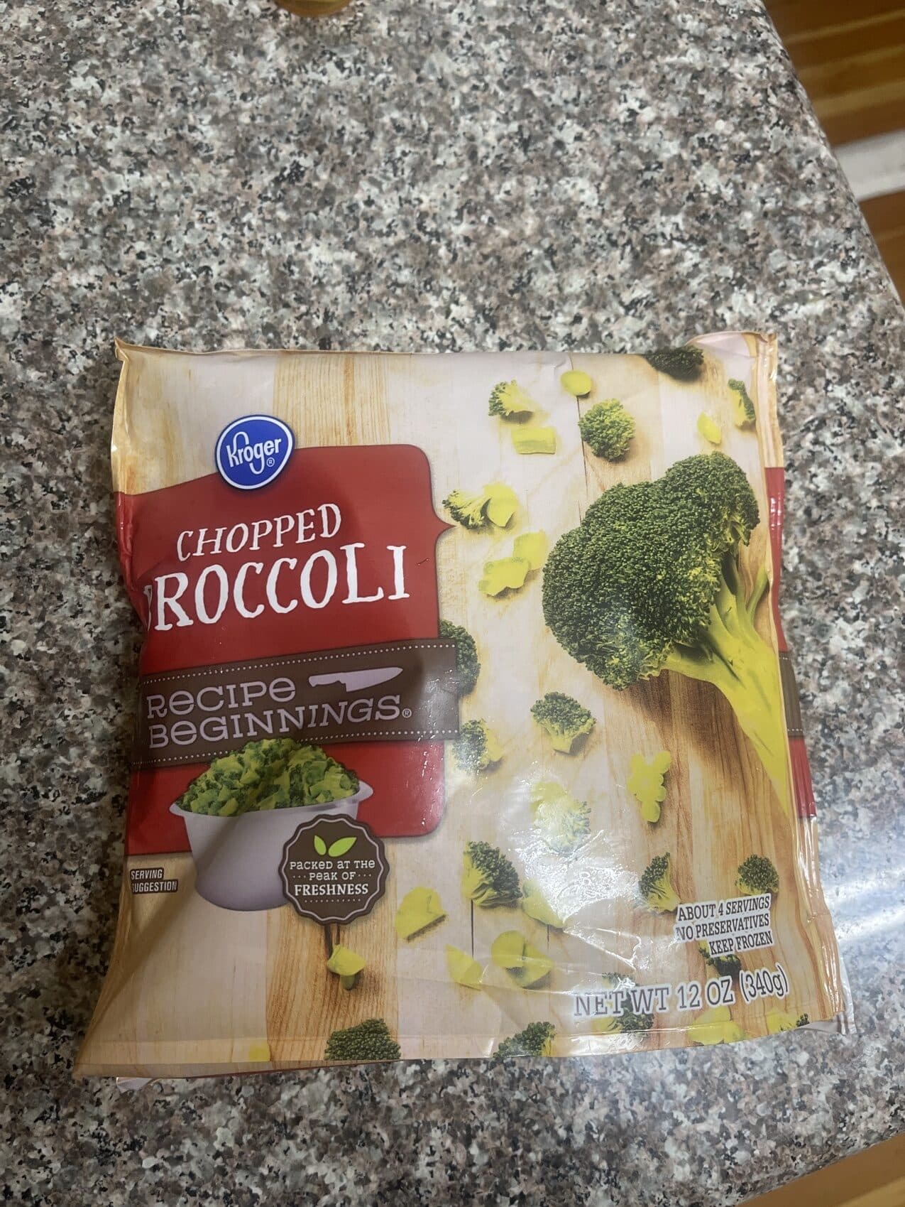 Kroger Chopped Broccoli packshot
