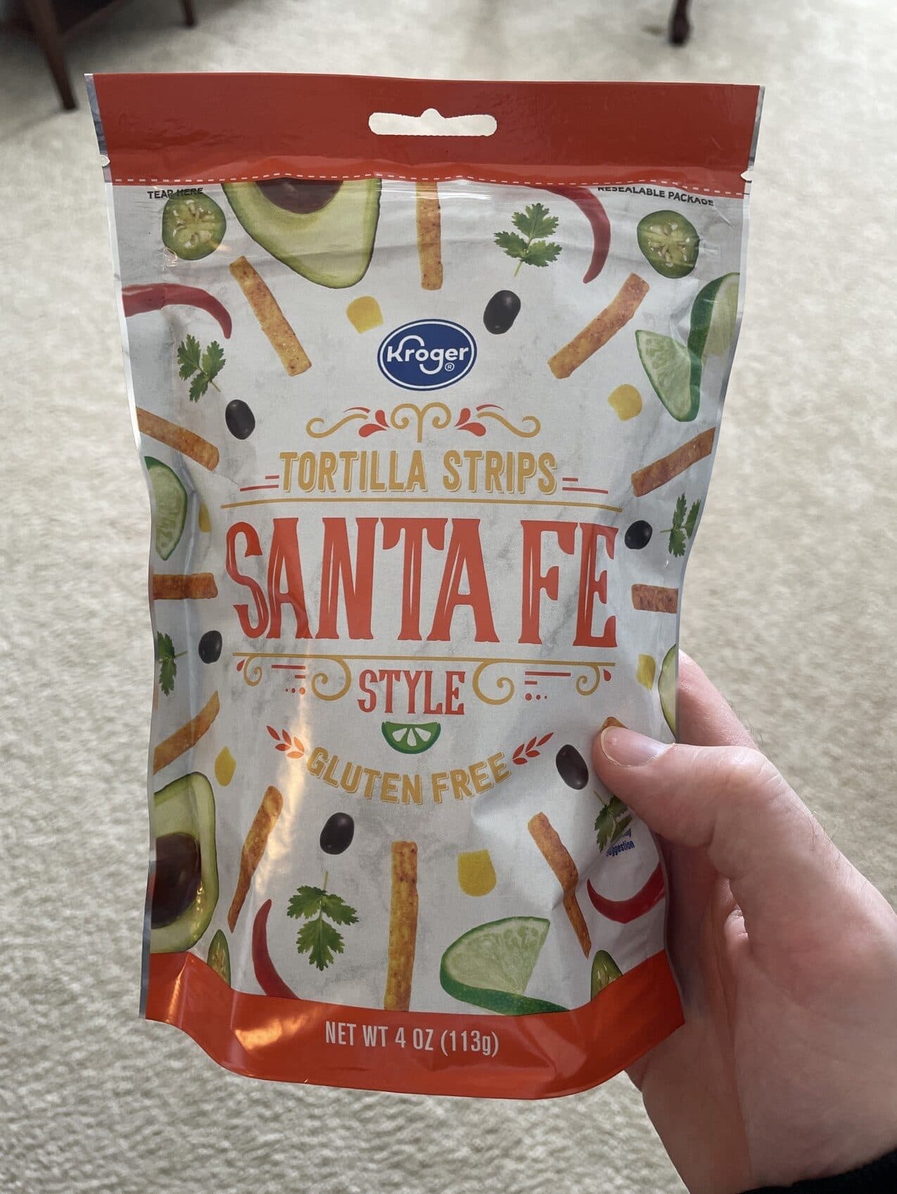 Kroger Tortilla Strips Santa Fe Style packshot