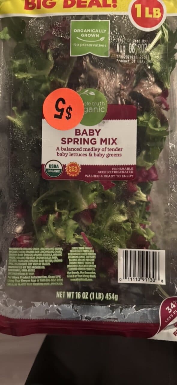 Simple Truth Organic Baby Spring Mix packshot