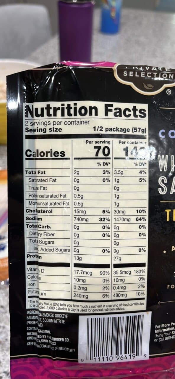 Private Selection Cold Smoked Alaskan Wild Sockeye Salmon packshot