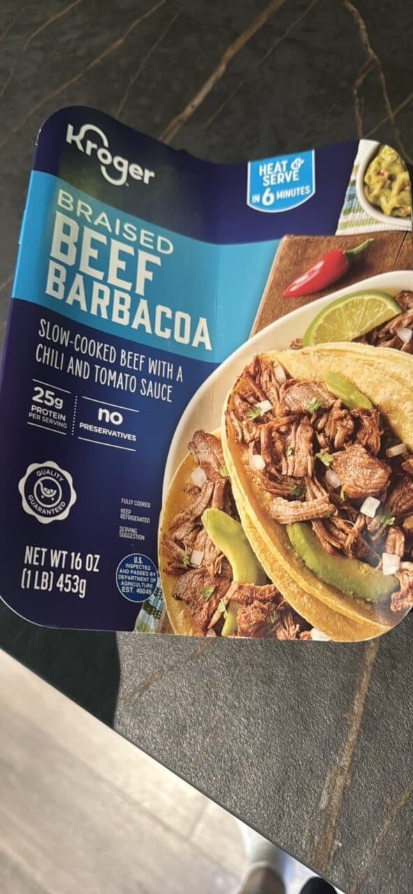 Kroger Braised Beef Barbacoa packshot