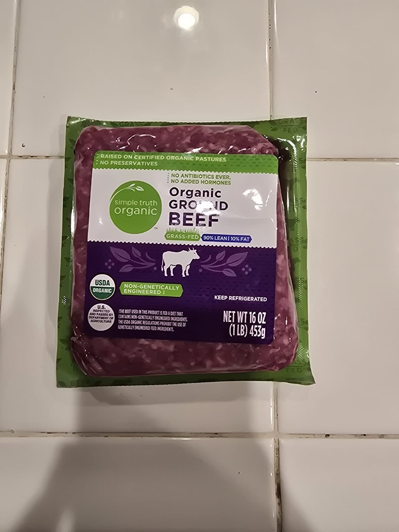 Simple Truth Organic Grass Fed Ground Beef packshot