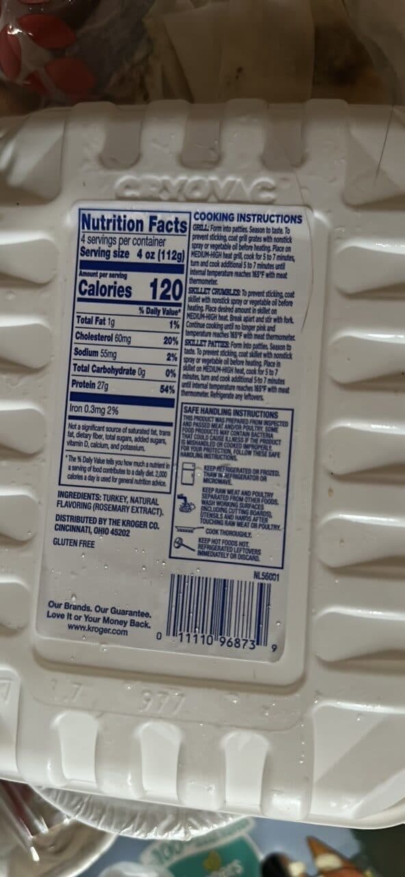 Kroger Ground Turkey Breast packshot