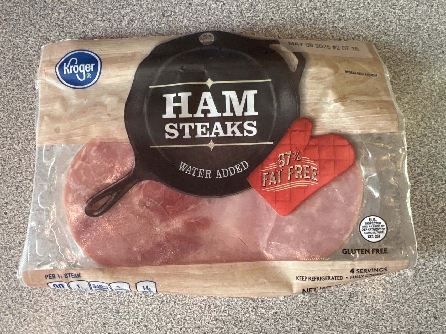 Kroger Ham Steaks packshot