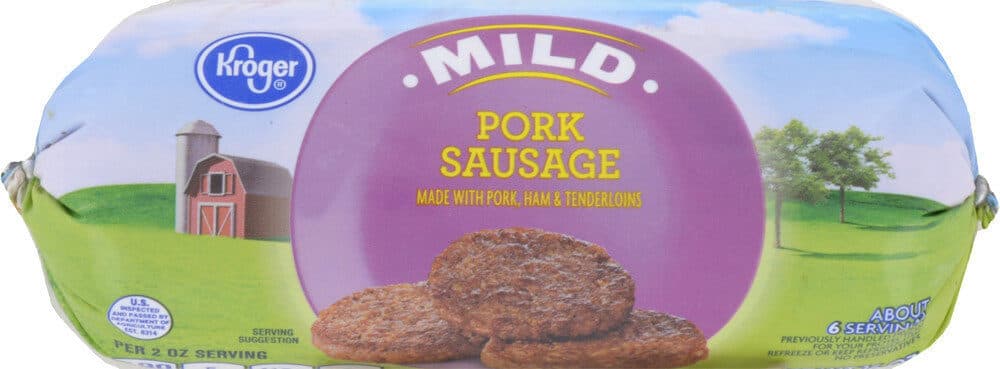Kroger Mild pork sausage roll packshot