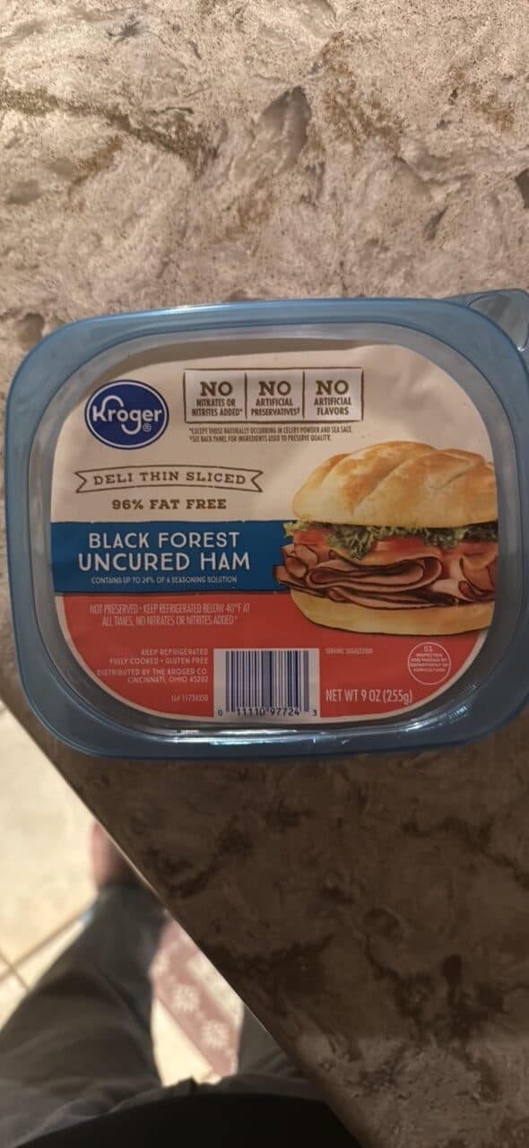 Kroger Black Forest Uncured Ham packshot