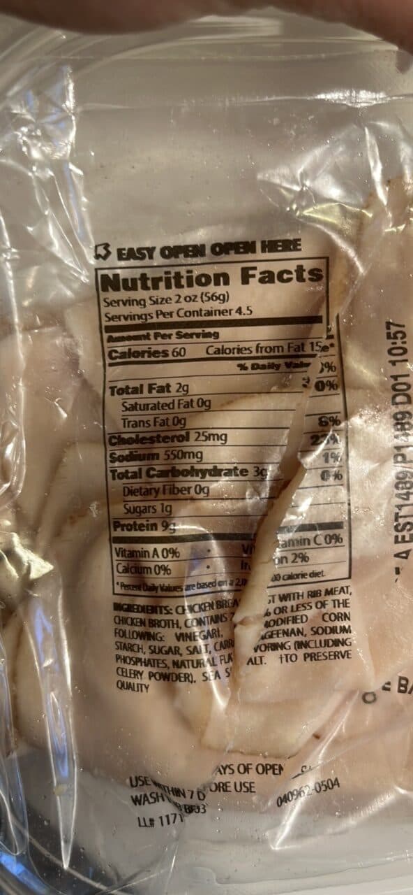 Kroger Deli Thin Sliced Oven Roasted Chicken Breastz packshot