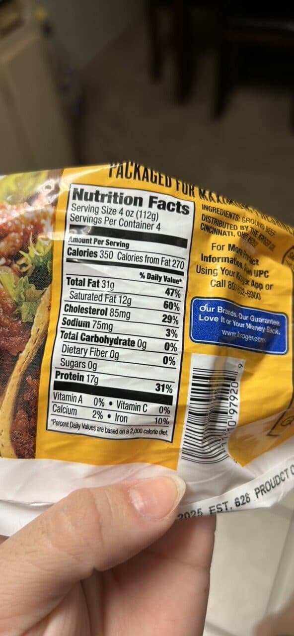 Kroger Ground Beef packshot