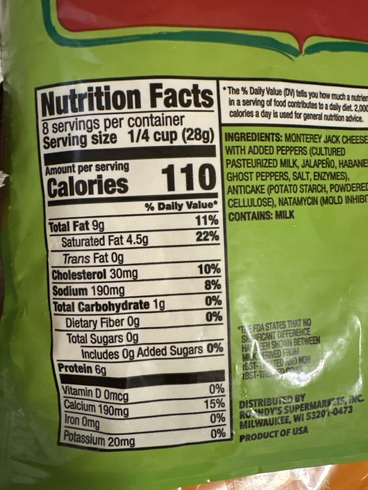 Roundy's Snack Cheese packshot