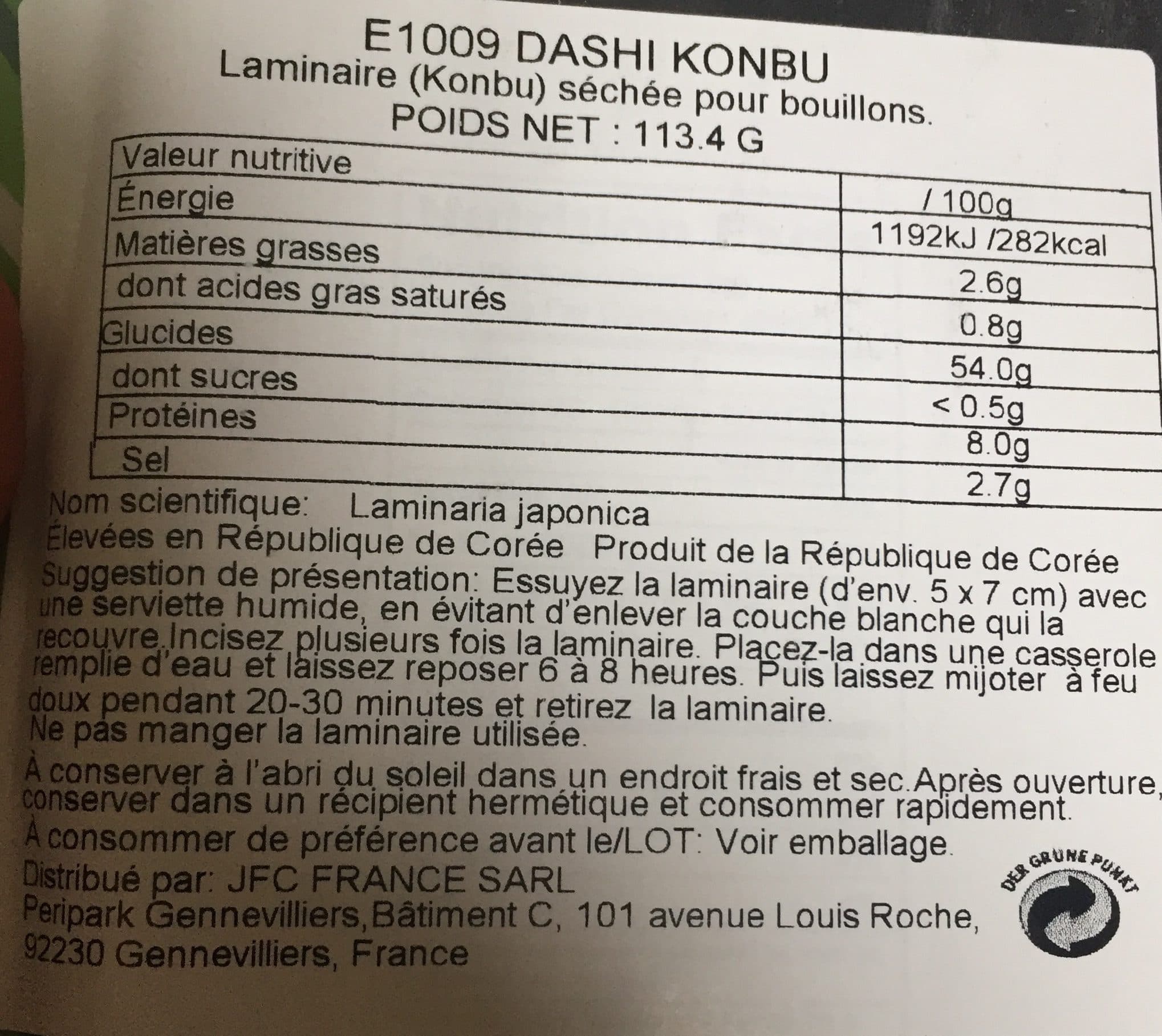 Welpac Dashi Kombu Dried Seaweed packshot