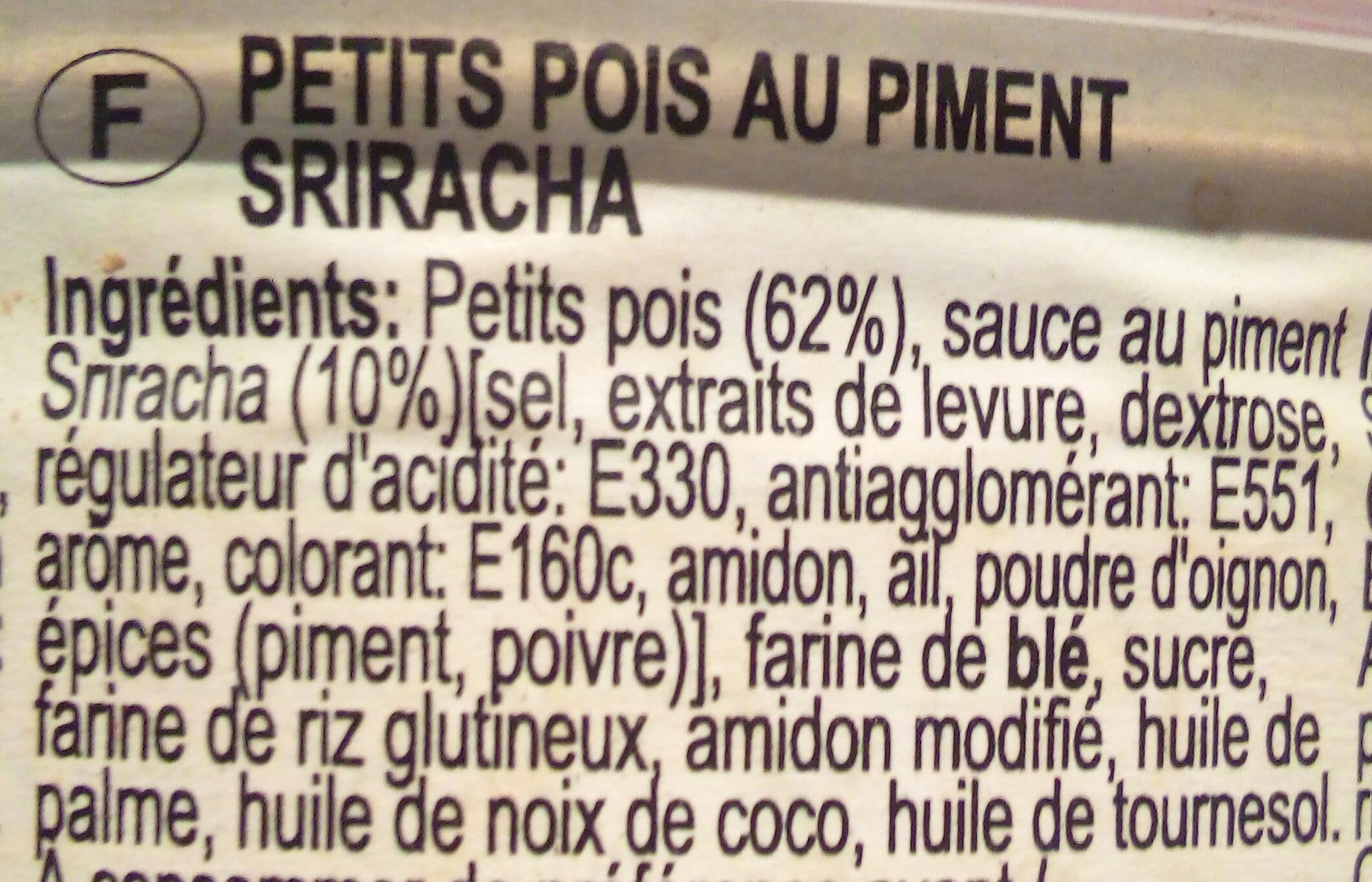 Hapi Snack pea sriracha spcy packshot
