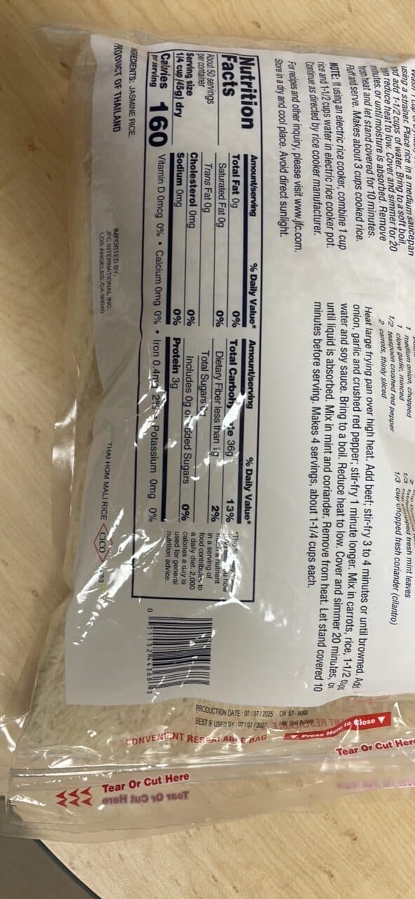 Dynasty Jasmine Rice packshot