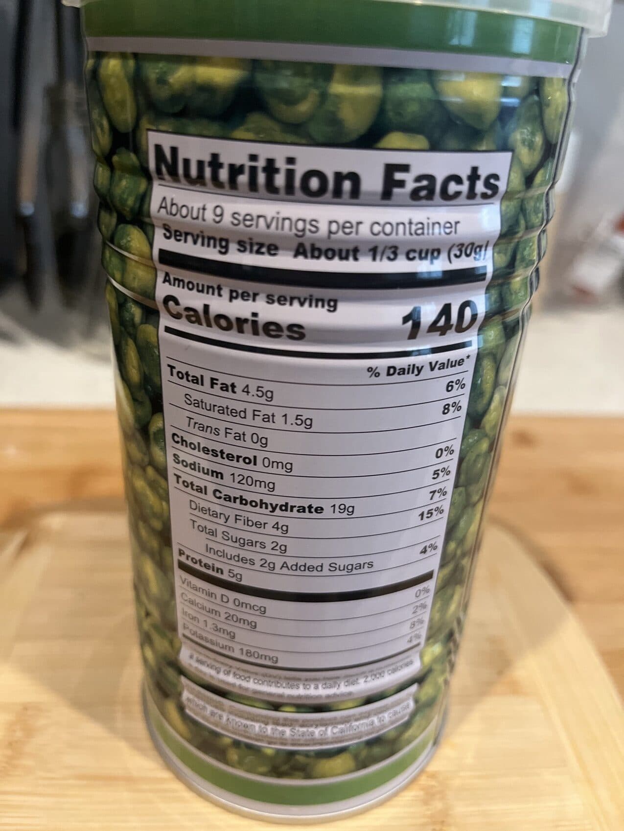 Hapi Wasabi Coated Green Peas packshot