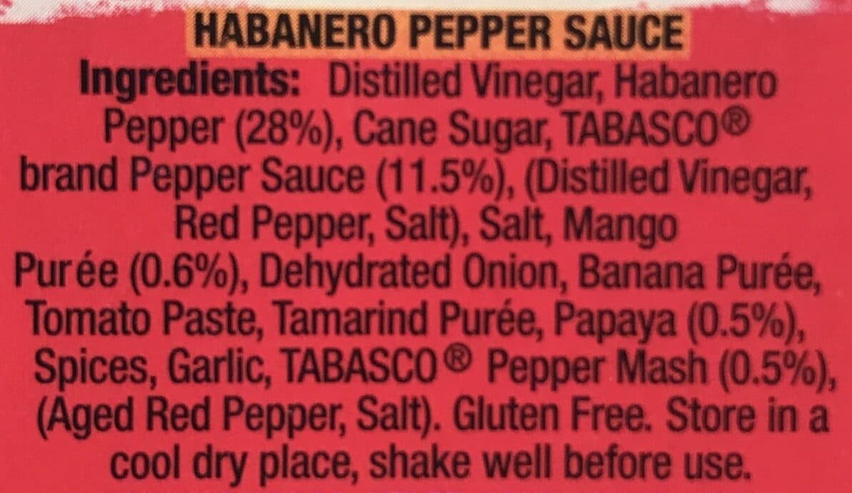 TABASCO Tabasco Habanero Sauce packshot