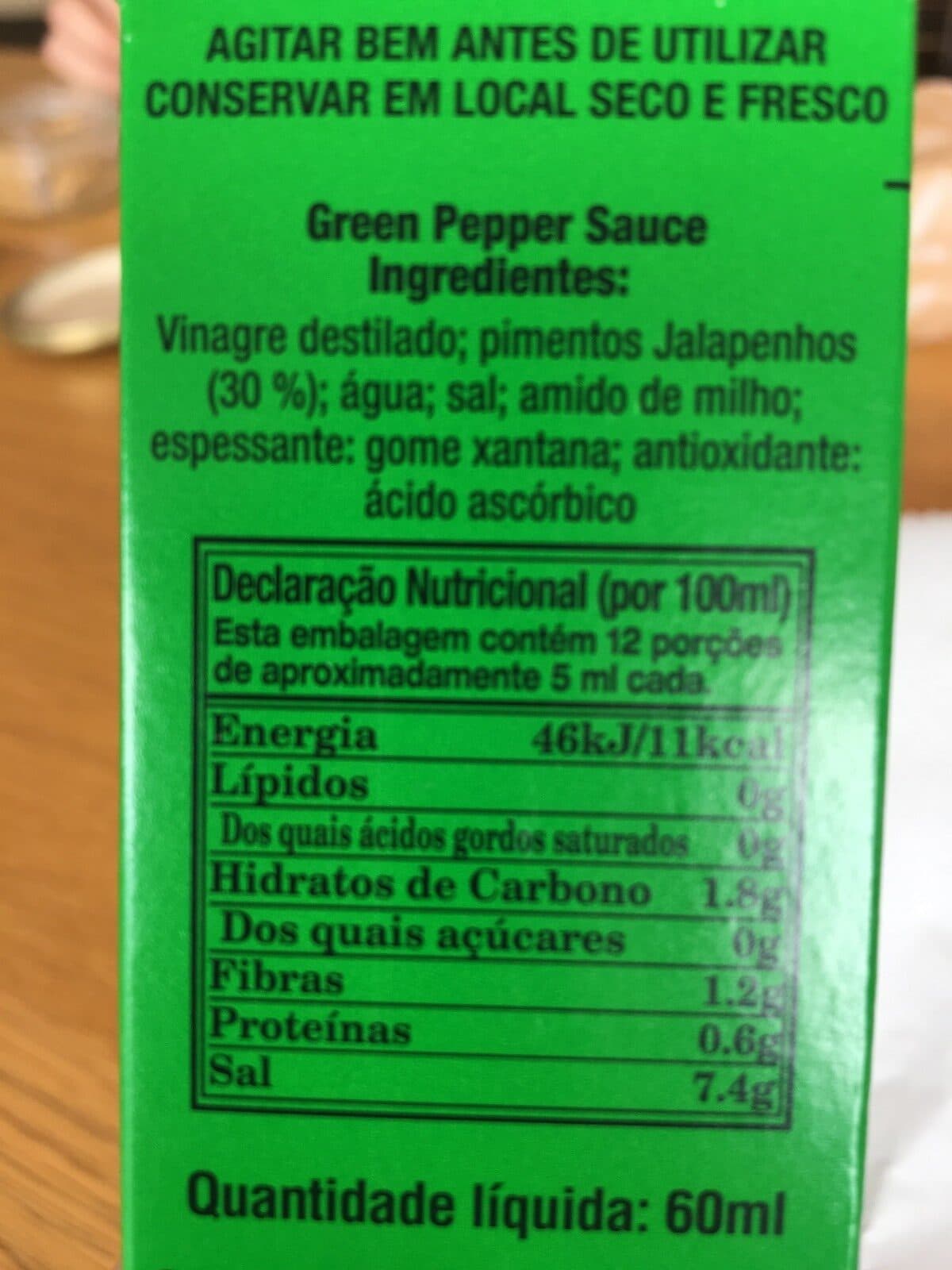 McIlhenny Company Tabasco green pepper sauce packshot