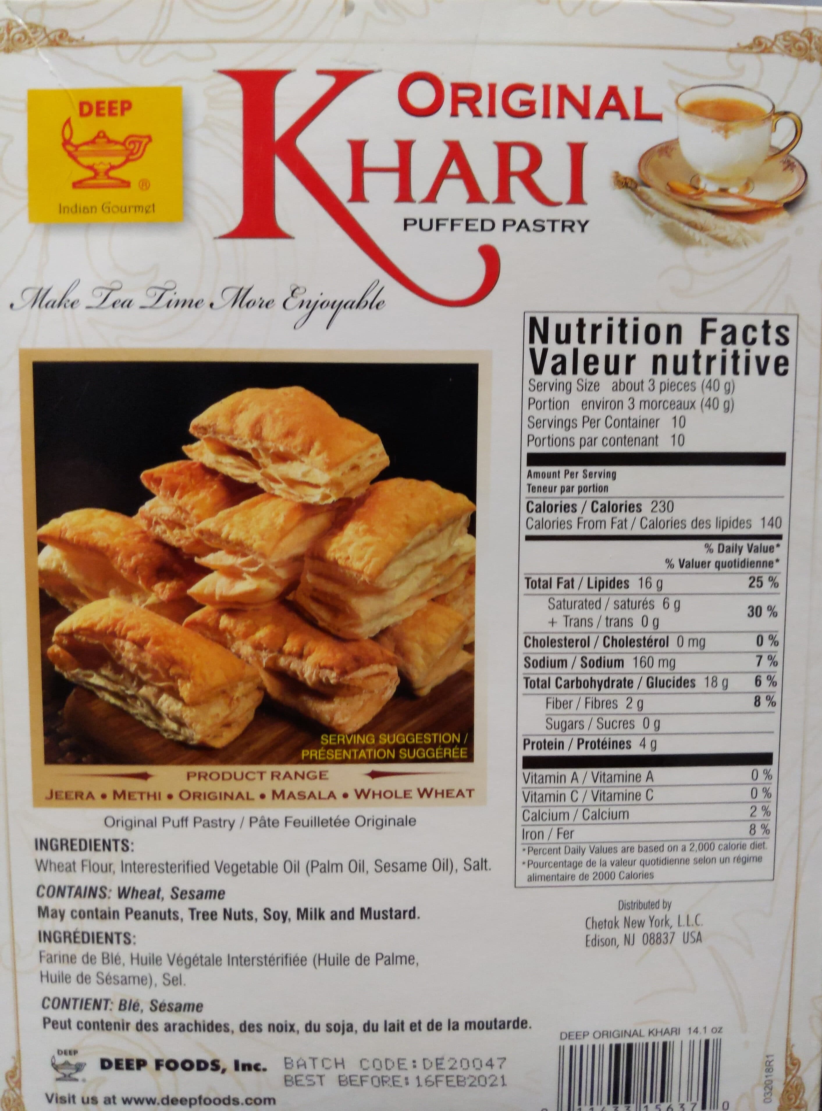 Deep Khari Puffed Pastry packshot
