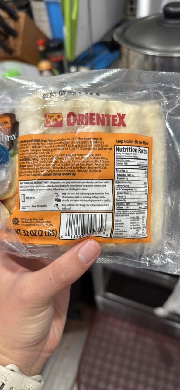ORIENTEX Chicken Lumpia with Shrimp Shanghai packshot