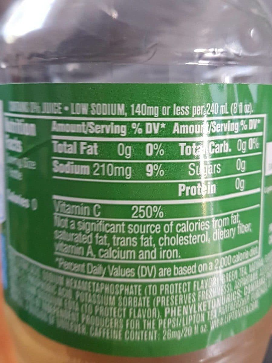 Lipton Diet Green Tea Citrus packshot