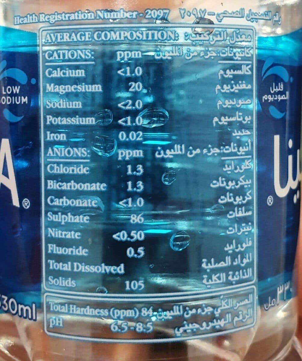 Aquafina هیچ امتو packshot