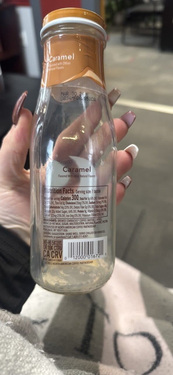Starbucks frappuccino chilled coffee drink packshot