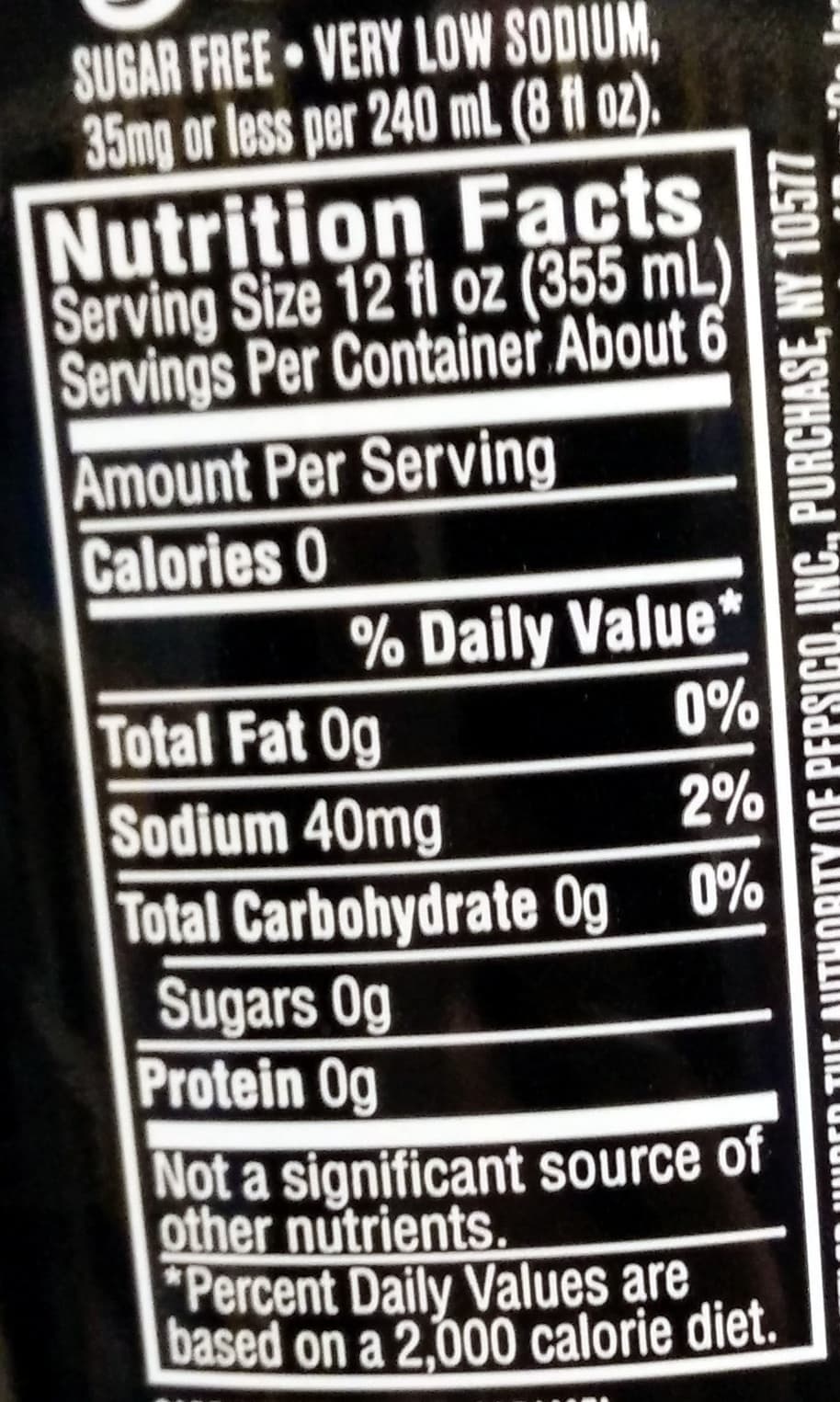 Pepsi Zero sugar cola packshot