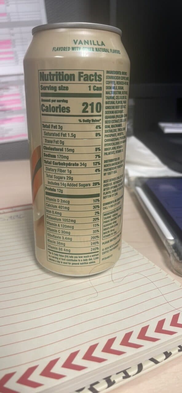 STARBUCKS DOUBLESHOT ENERGY ENERGY COFFEE BEVERAGE packshot