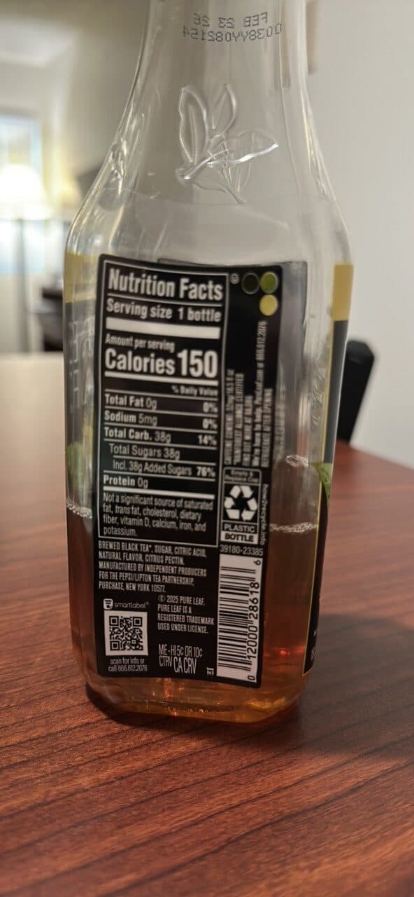 Pure Leaf Lemon Pure Leaf Real Brewed Tea packshot