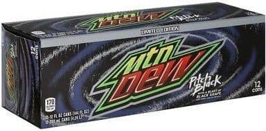Pepsico Pitch black soda packshot