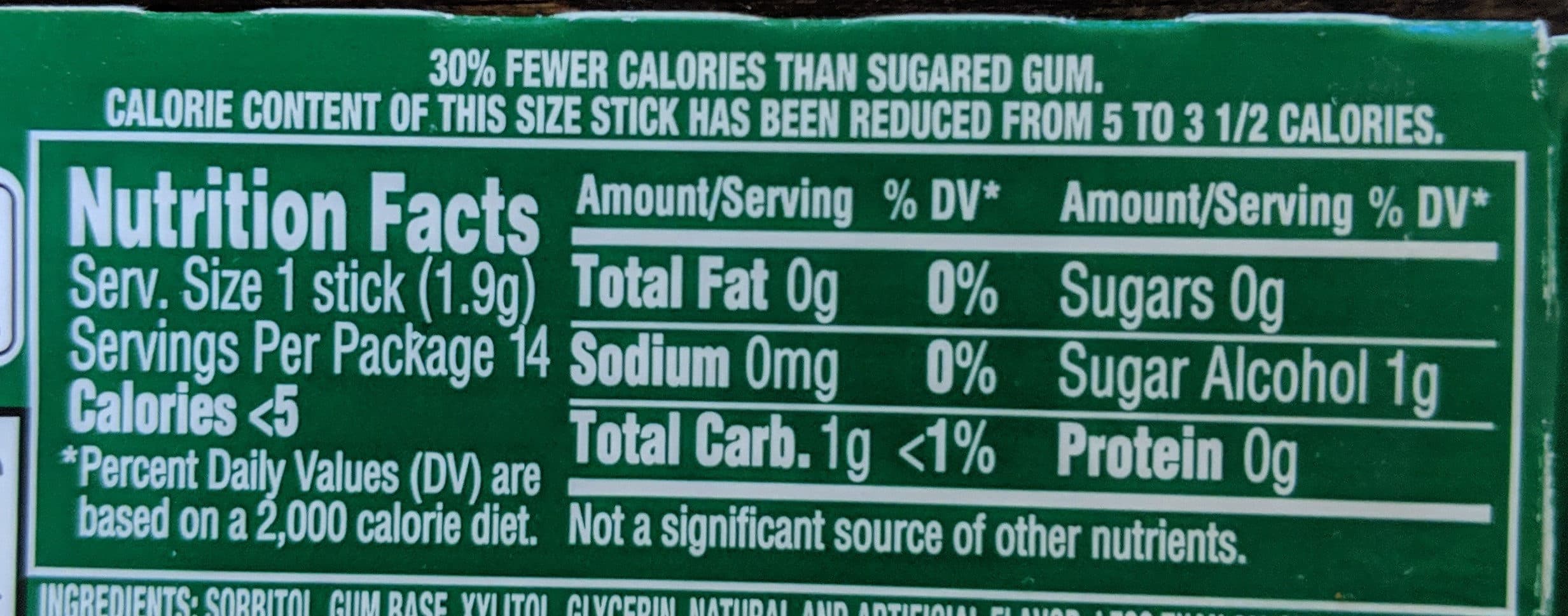 Trident Trident spearmint slim pack packshot