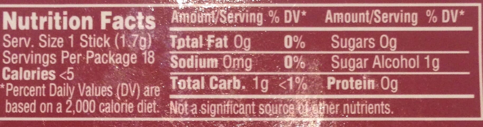 Trident Sugarfree gum packshot
