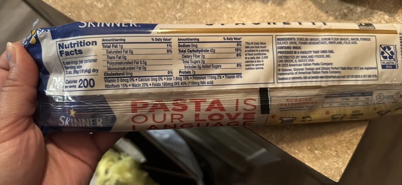 Skinner Spaghetti packshot
