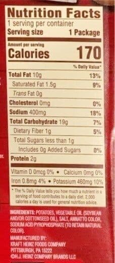 Ore-Ida Easy fries golden fries french fried potatoes extra crispy packshot
