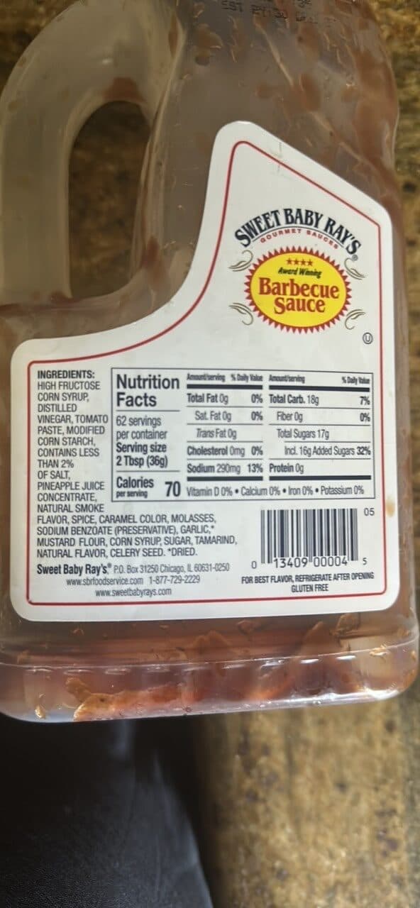 Sweet Baby Ray's Barbecue Sauce packshot