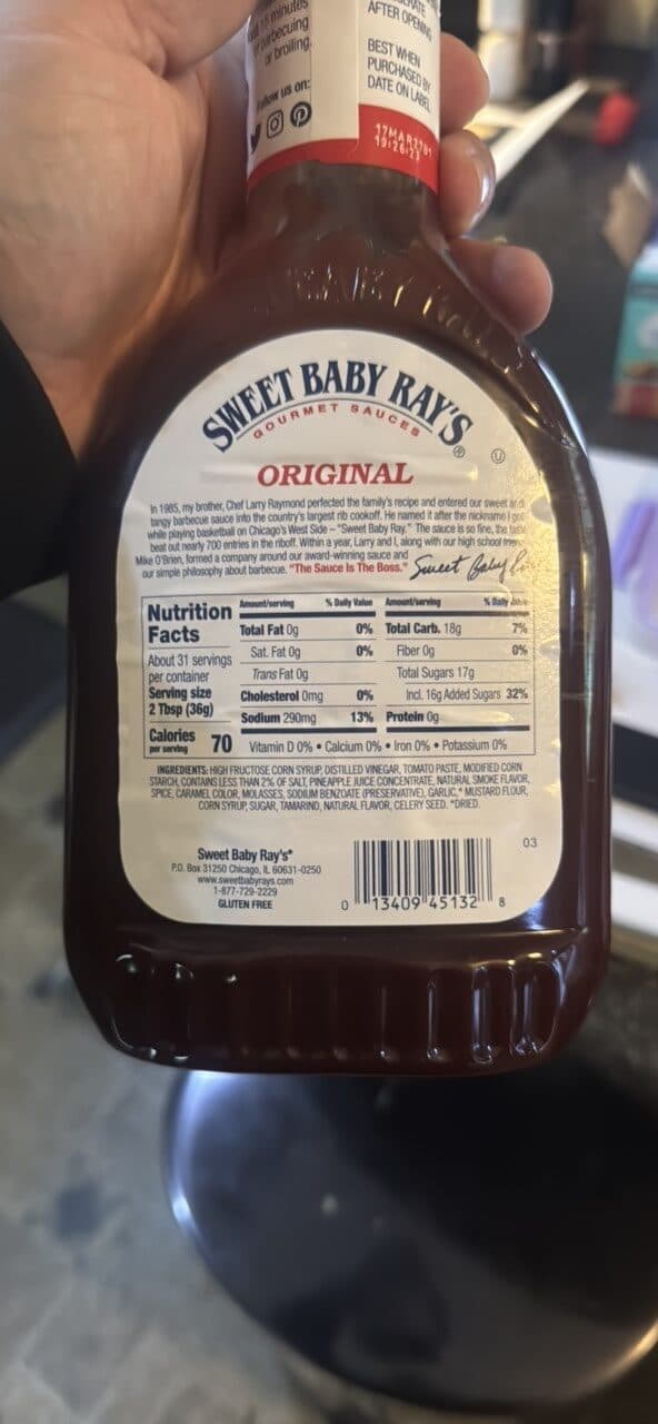 Sweet Baby Ray's Barbecue Sauce packshot