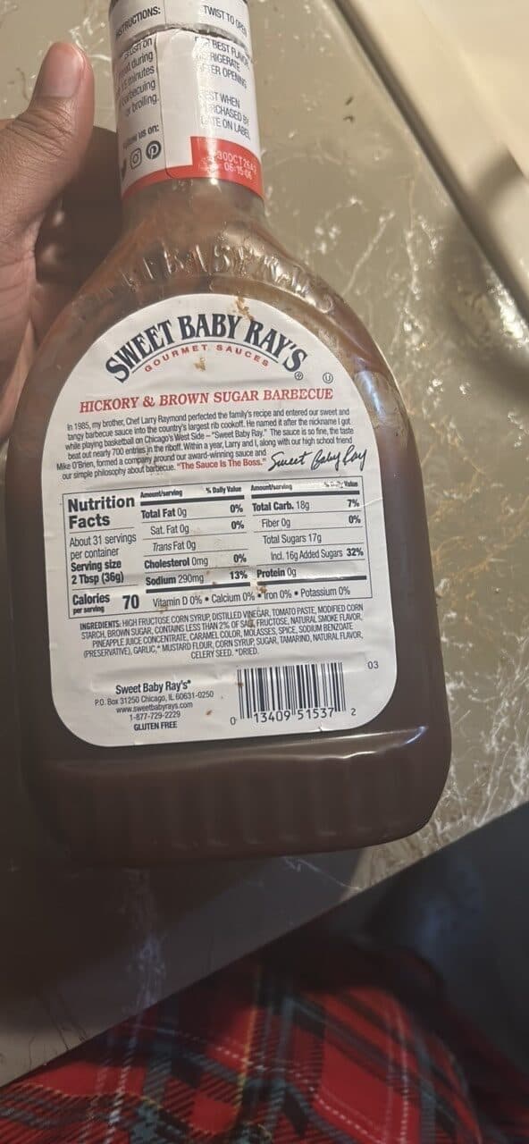 Sweet Baby Ray's Hickory & Brown Sugar Barbecue Sauce packshot