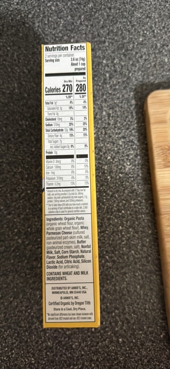 Annie's Spirals with Butter & Parmesan packshot