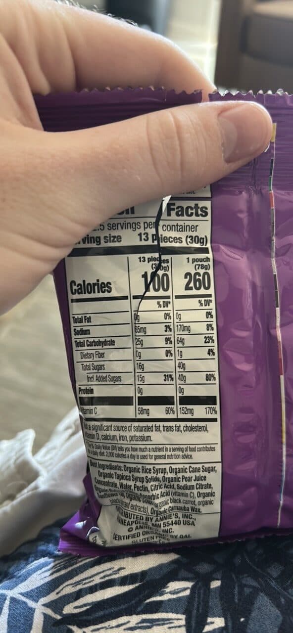 Annie's Organic Bunny Fruit Flavored Snacks BERRY PATCH packshot