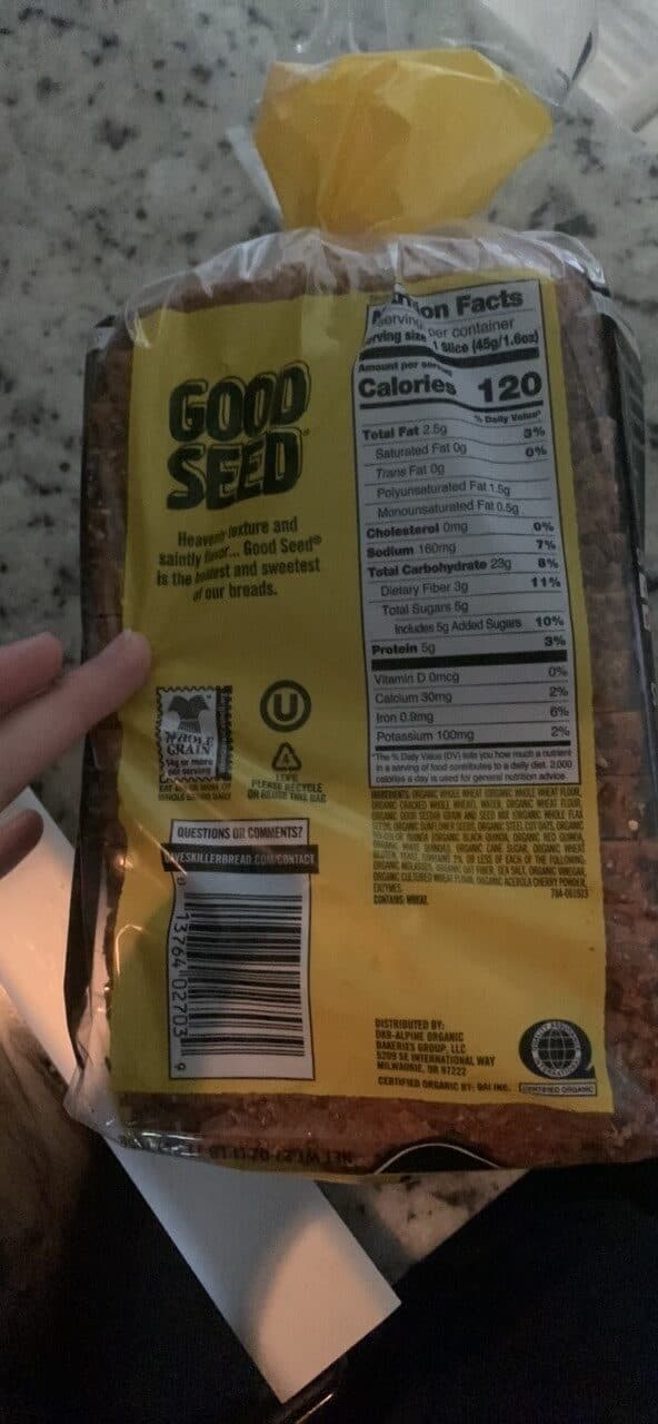 Dave's Killer Bread Organic Bread Good Seed packshot