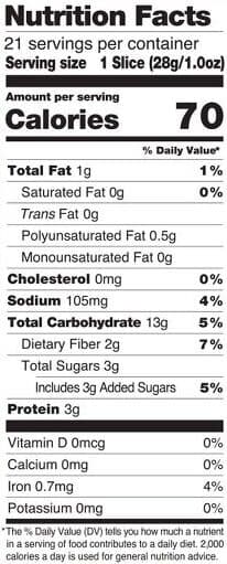 DAVE'S KILLER BREAD THIN-SLICED ORGANIC BREAD 21 WHOLE GRAIN AND SEEDS packshot