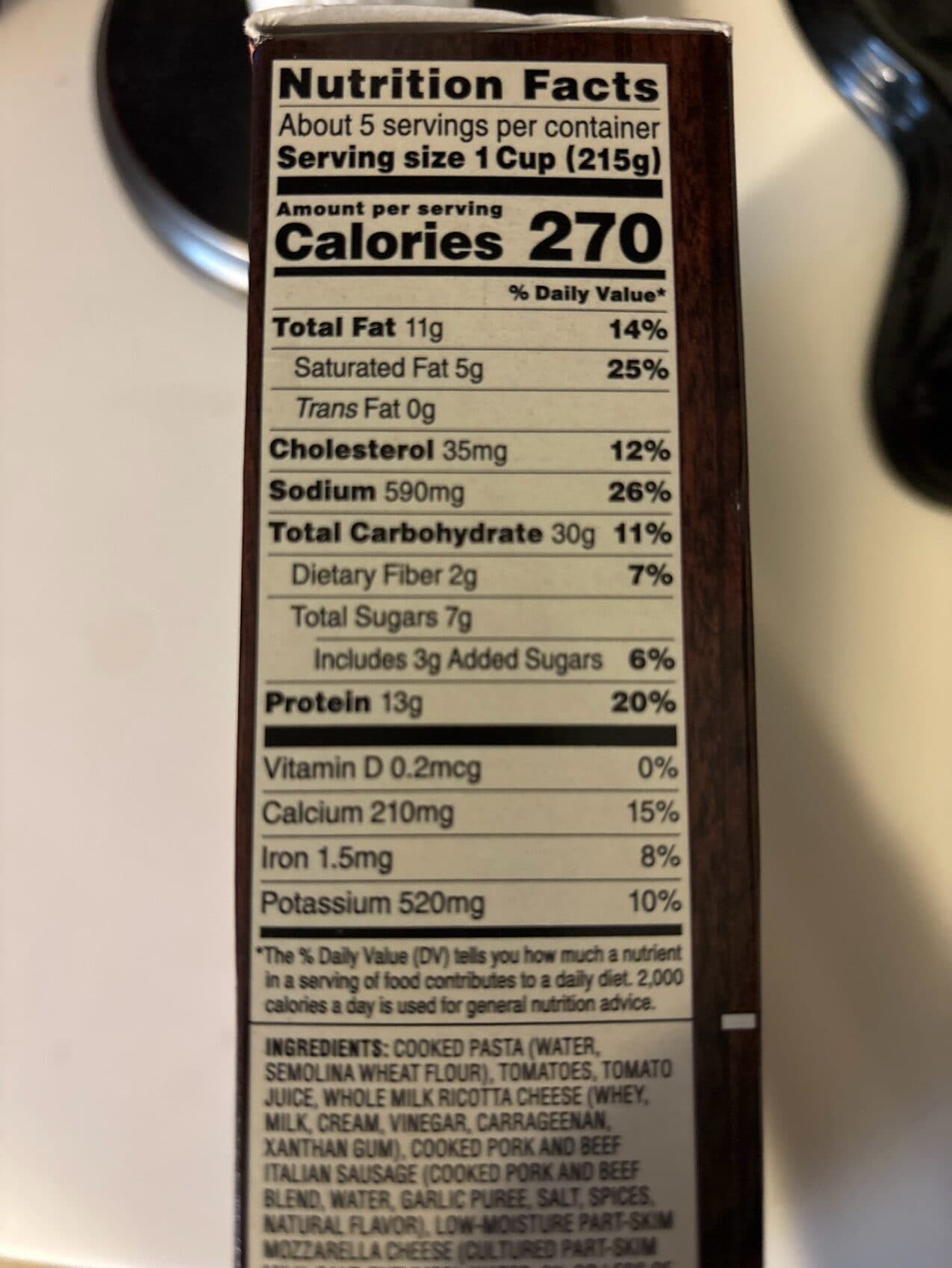 Nestlé Italiano lasagna packshot