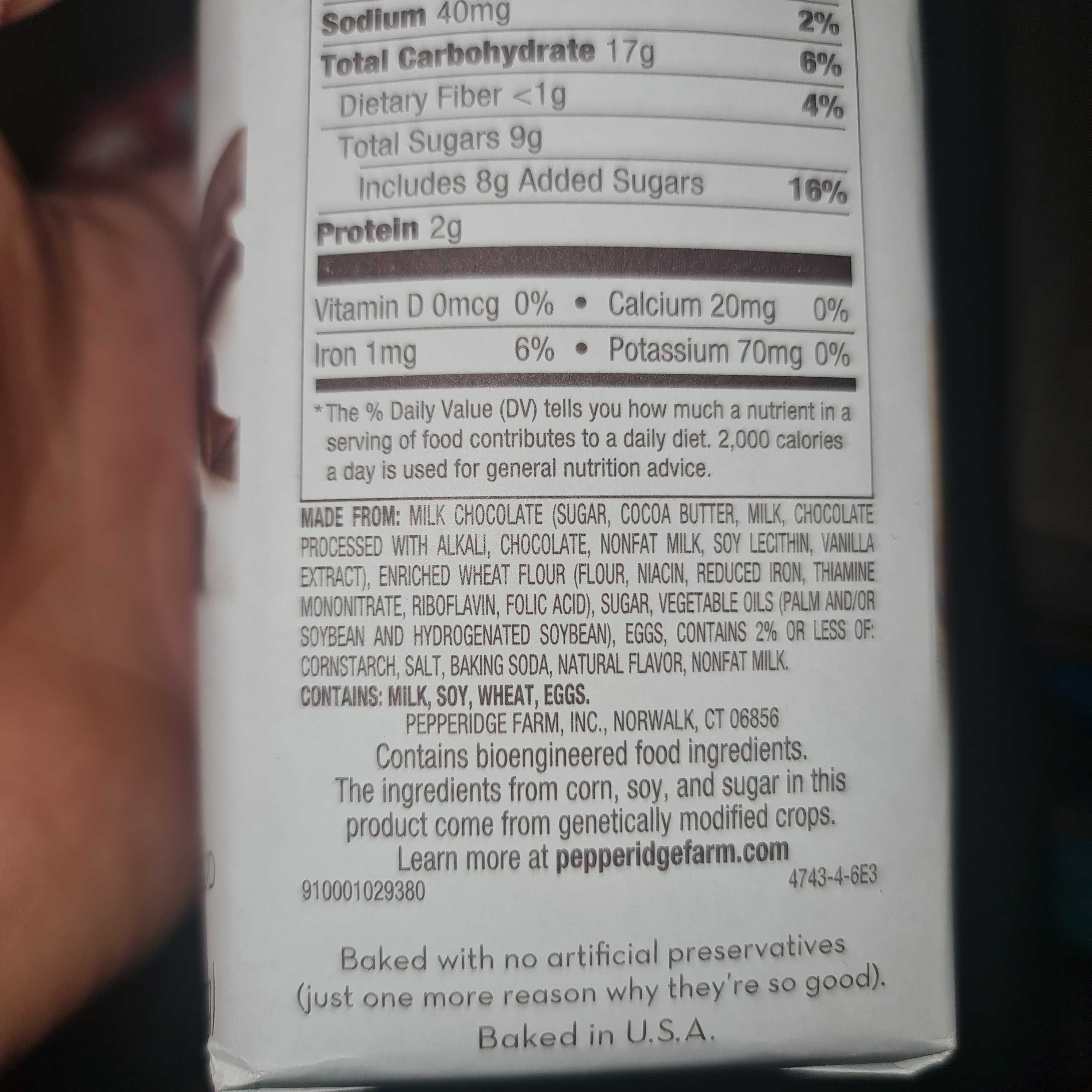 Pepperidge Farm Milano Double Milk Chocolate packshot