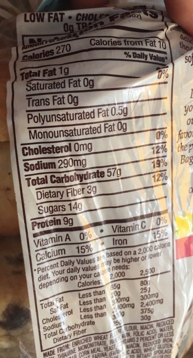 Pepperidge Farm Cinnamon raisin bagels packshot